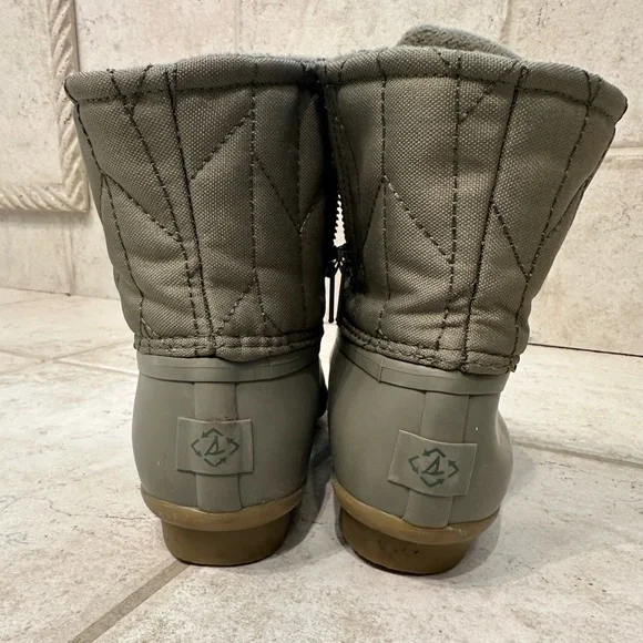 Sperry Khaki Lace-Up Duck Boots - Picture 6 of 8